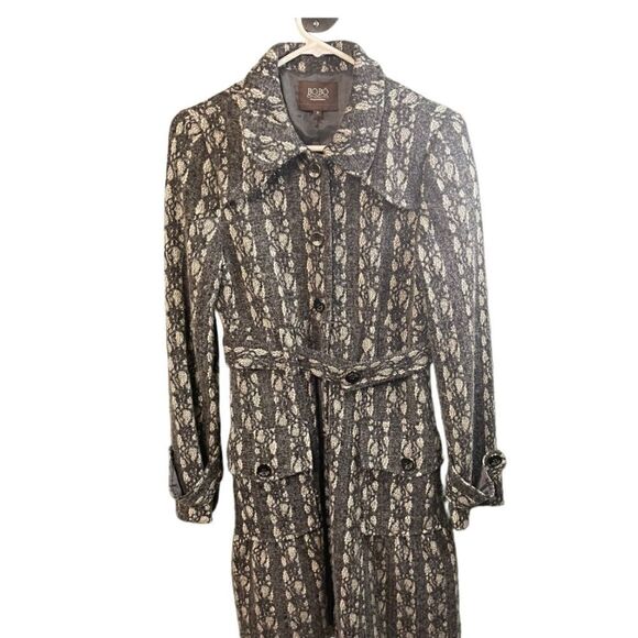 BO.BO gray white button pea coat size P - Picture 1 of 6